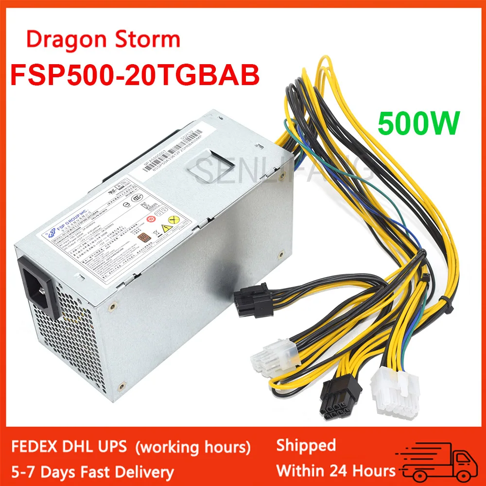New For Acer 510S B415 M510 M610 500W PSU 8PIN (6Pin+2PIN) FSP500-20TGBAA FSP500-20TGBAB GW-T300SPWC-TF GW-TFX200AHD HK300-71PP