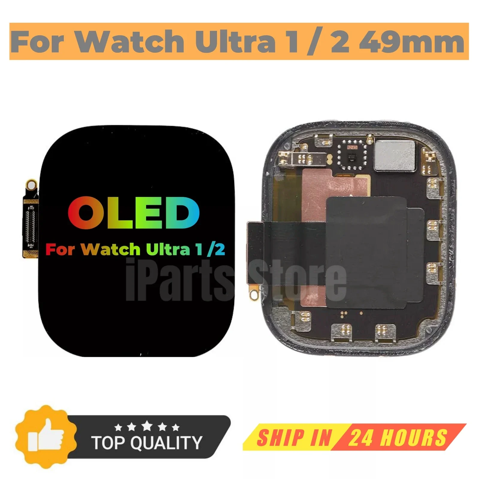 iParts Replacement OLED Display For Apple Watch Ultra 1 A2684 A2622 Ultra2 A2986 49mm Retina Touch Screen Digitizer Assembly OEM