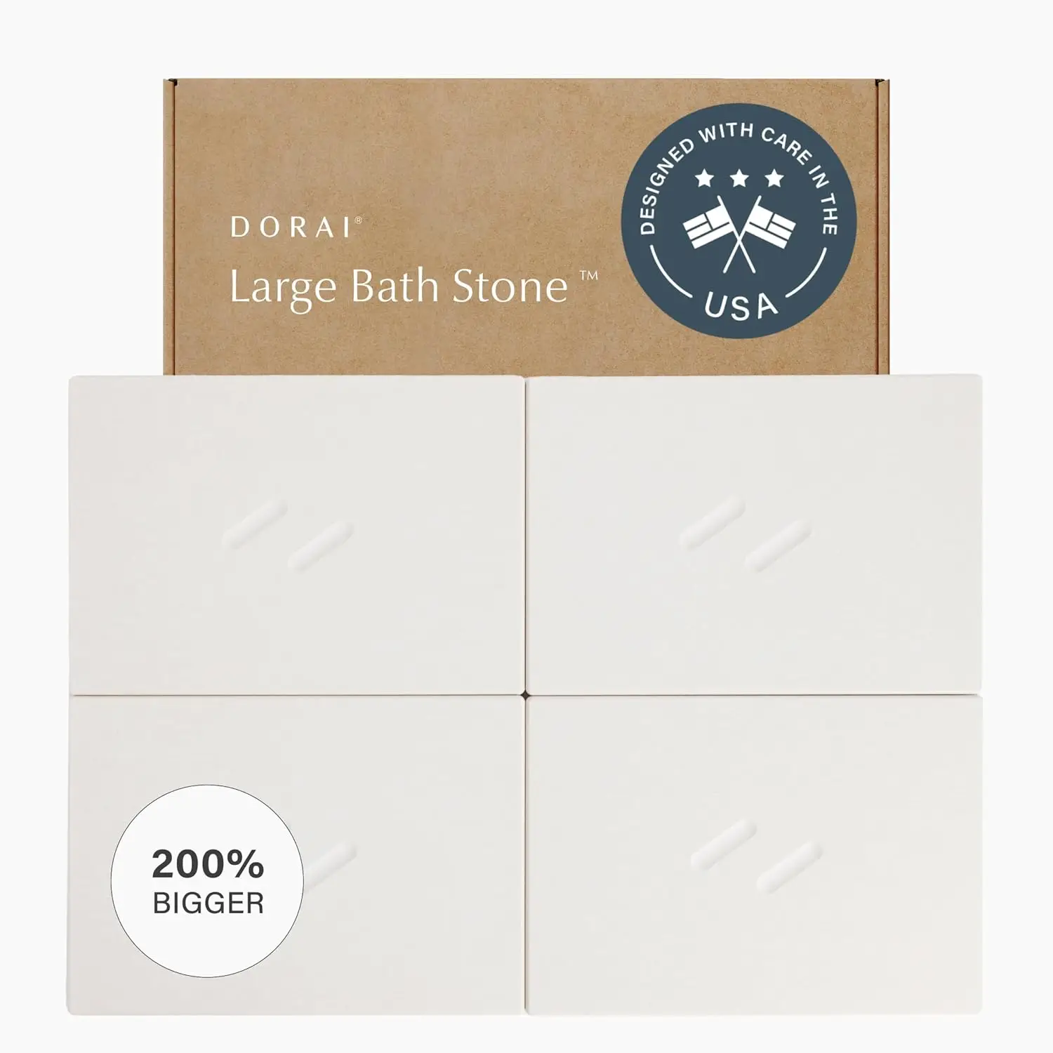 

Home Stone Bath Mat for Bathroom | Quick-Drying Diatomaceous Earth Shower Mat, Non-Slip Natural Stone