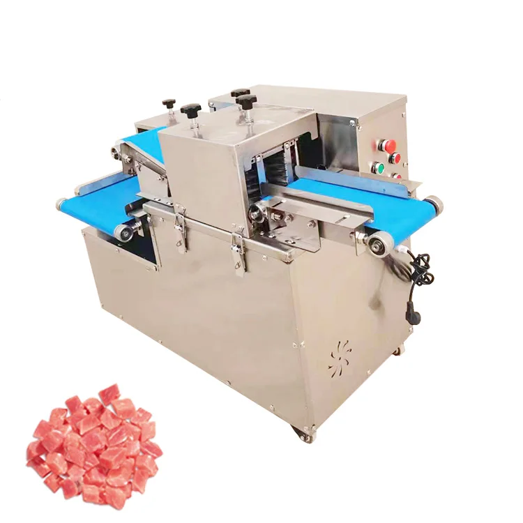 500 KG Per Hour Industrial Fresh Meat Chicken Liver Cube Dicer Cutting Dicing Machine