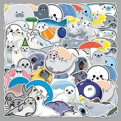 10/30/60PCS Sea Animal Cute Seal Cartoon Graffiti Sticker Decoration Guitar Motorcycle Skateboard Waterproof Decal Kids Toy