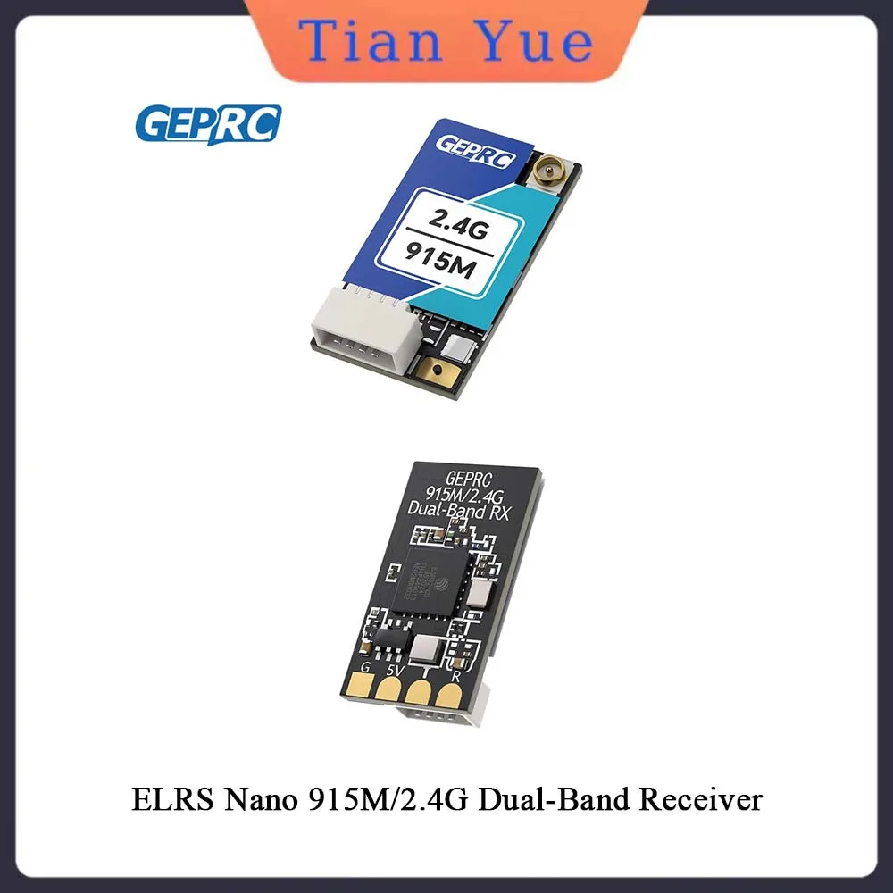 

GEPRC ELRS Nano Dual-Band Receiver 915M/2.4G Built-in WiFi ESP32-C3 LR1121 Chip DIY FPV Quadcopter Longrange Drone Parts