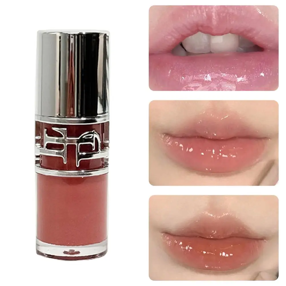 Specchio scintillante Smalto per labbra Viola Puro desiderio Lucido Acqua Lucido Labbra carnose Nude Bianco Miglioramento della bellezza Labbra Trucco di bellezza