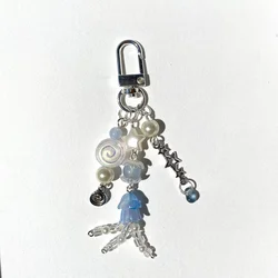 blue jellyfish keychain / bag charm / accessory / handmade jewelry item