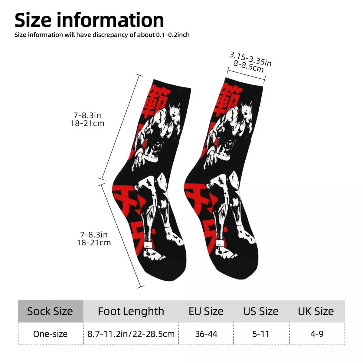 Hanma Socks Printed Men's Stockings Polyester