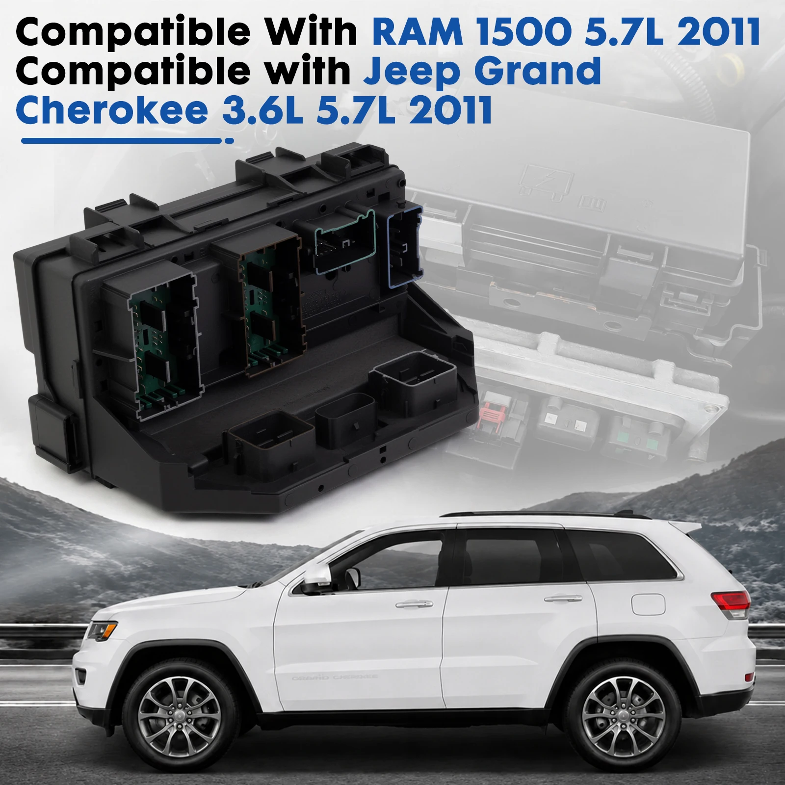 For RAM 1500 5.7L 2011 Fuse Box For Jeep Grand Cherokee 3.6L 5.7L 2011 4692315AJ 4692315AG 4692315AF 4692315AH 68244850AA