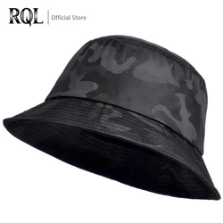 Men’s Bucket Hat Sun Double-sided Panama Black Camouflage Bob Man Hiking Climbing Fisherman Summer Cap Cotton Male Fishing Hat