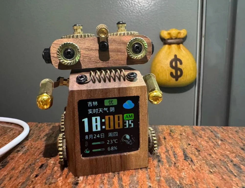 

WIFI Настольные часы с погодой Table Tide Play Смарт-цветной экран SD2 Напоминание Подарок на день рождения Smart Creative PRO