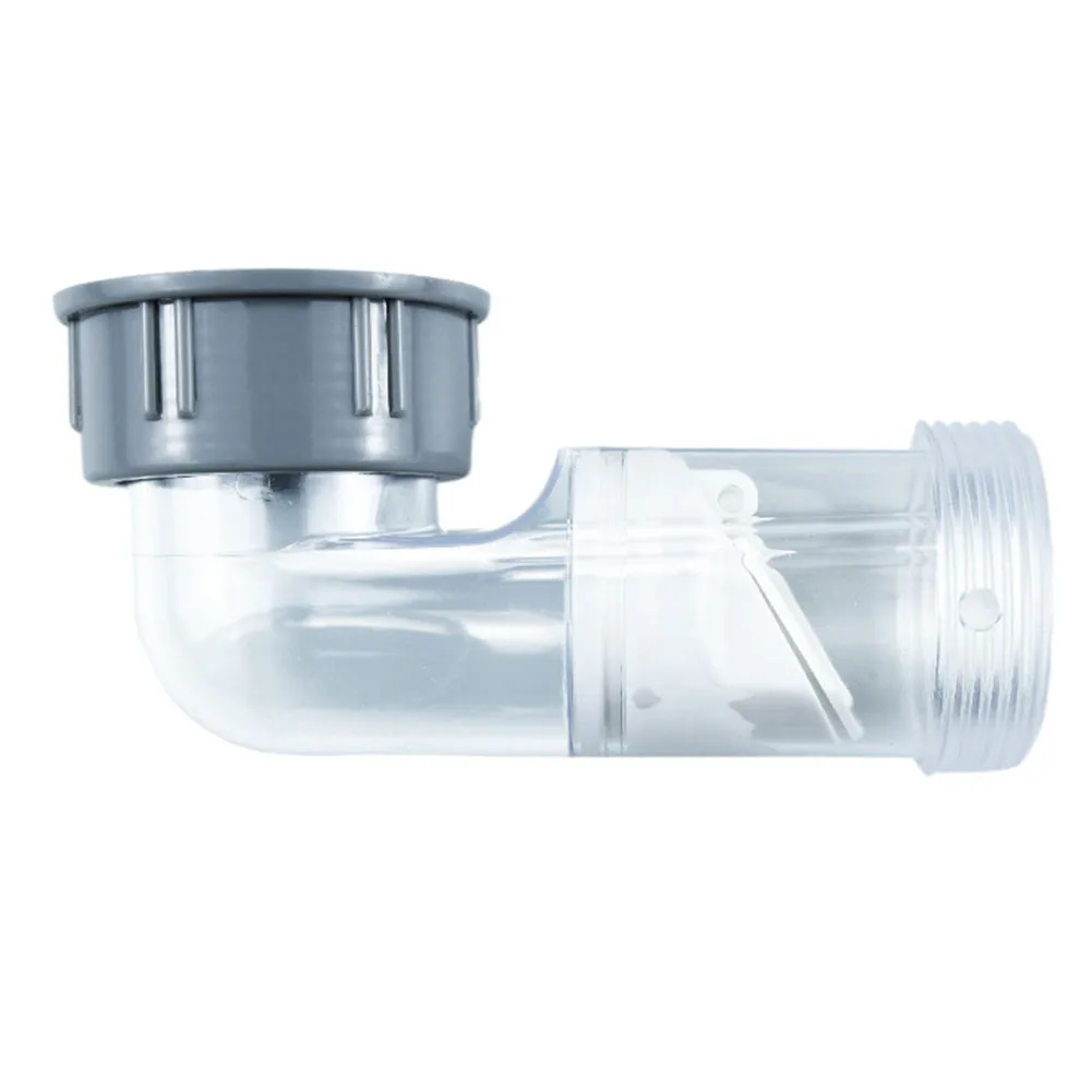 Kitchen Transparent Deodorizing Elbow Check Valve Lateral Side Drain Pipe 45mm Wash Basin Bathroom Cabinet Transparent Deodorizi