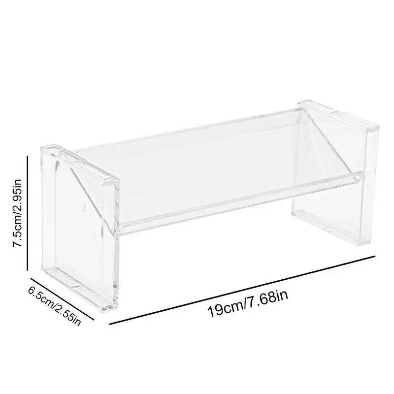 Transparent Stackable Desktop Storage Rack Cosmetics Storage Box Makeup Storage Shelves Transparent Sundries Organizer Shelf