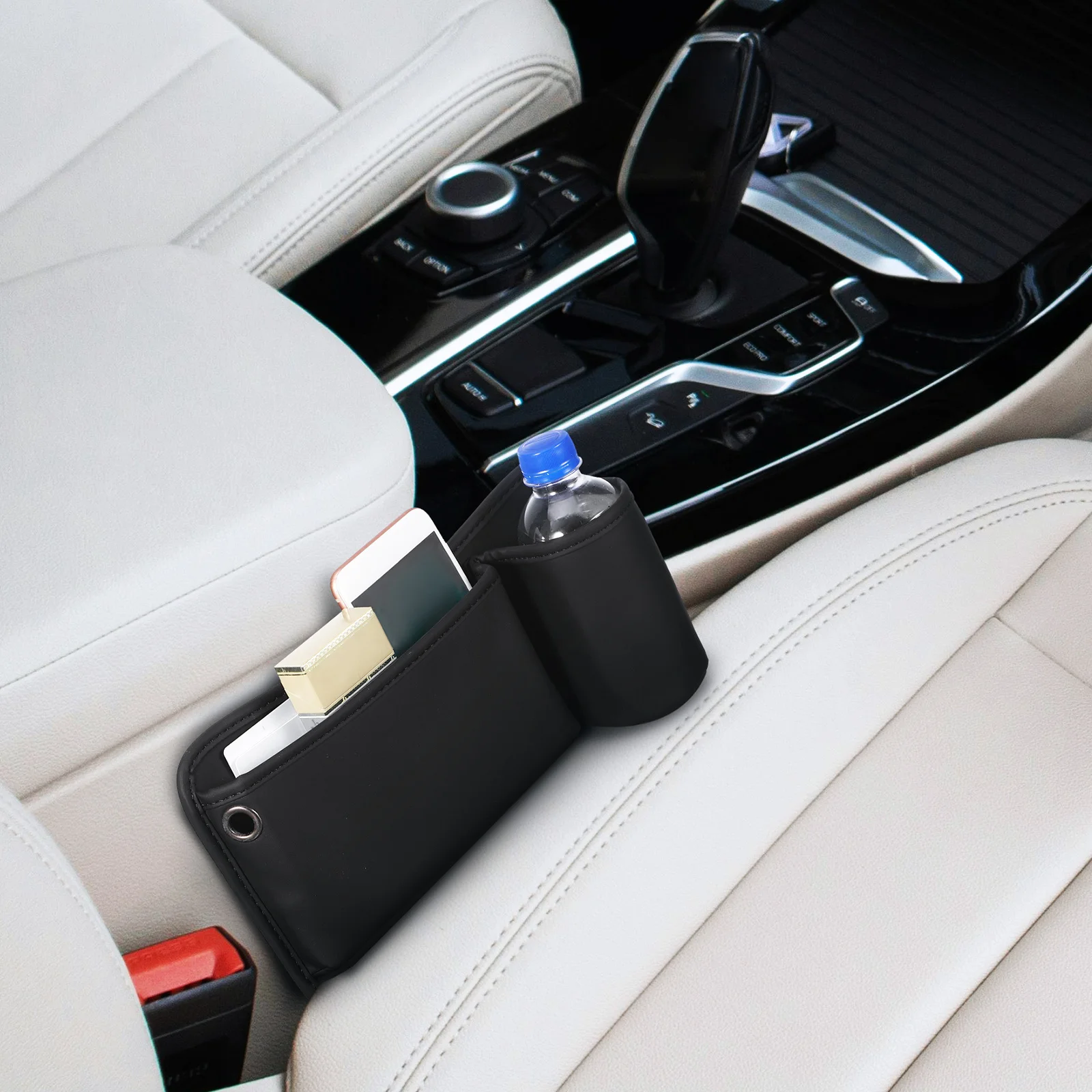 

Ящик для хранения автомобильного сиденья, держатель для чашки, наполнитель зазора сиденья, простая установка, многофункциональный прочный автомобильный органайзер, чехол для хранения, авто