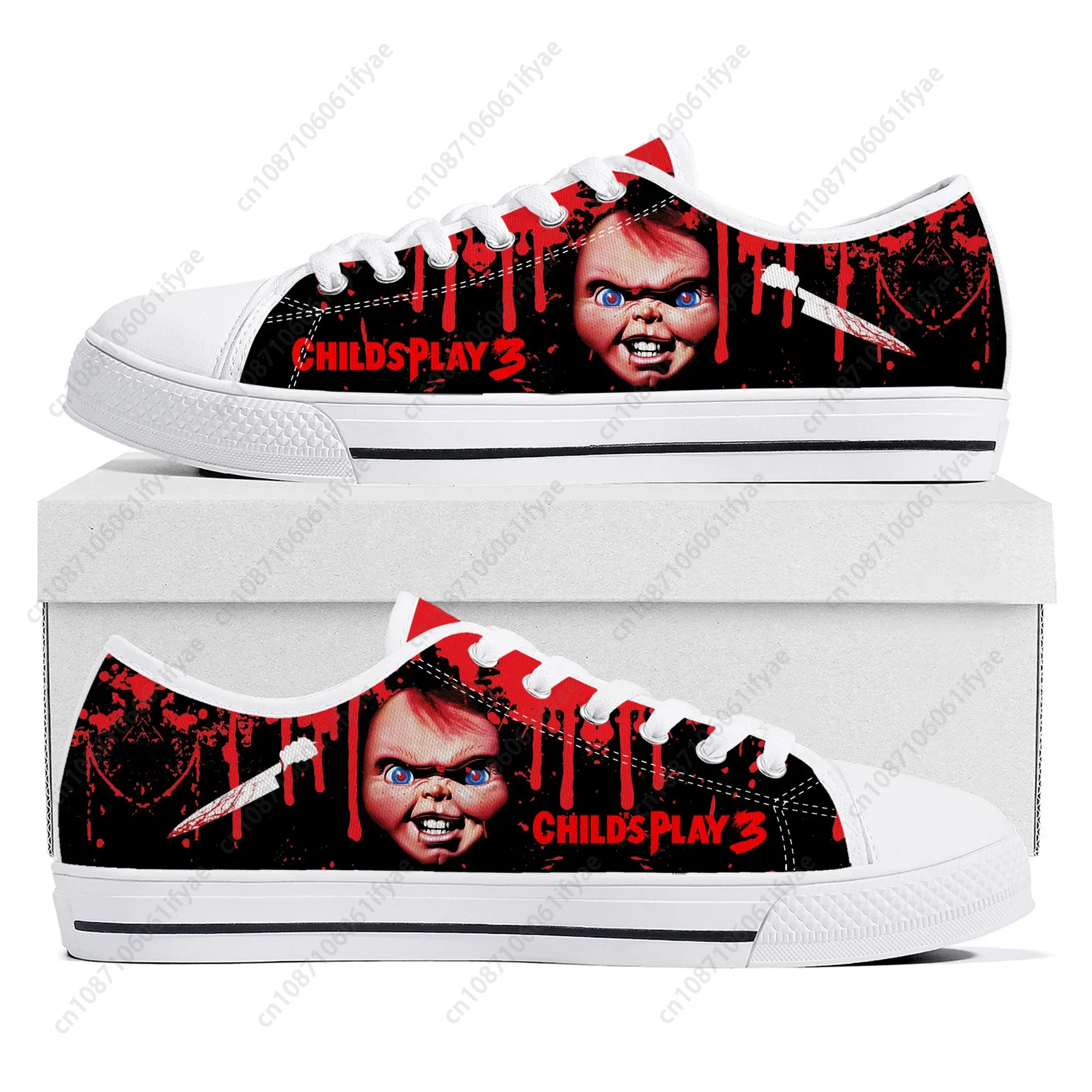 Horror Movie Childs Play Chuck - Canvas Sneaker High recension och pris