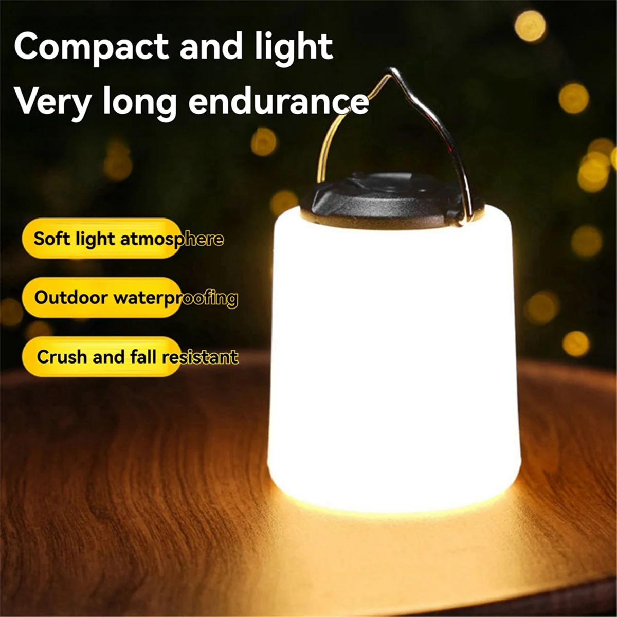 A72Z Luz de mano enchufable para acampar Luz nocturna portátil superbrillante para exteriores Iluminación de emergencia Luz de mano portátil,A