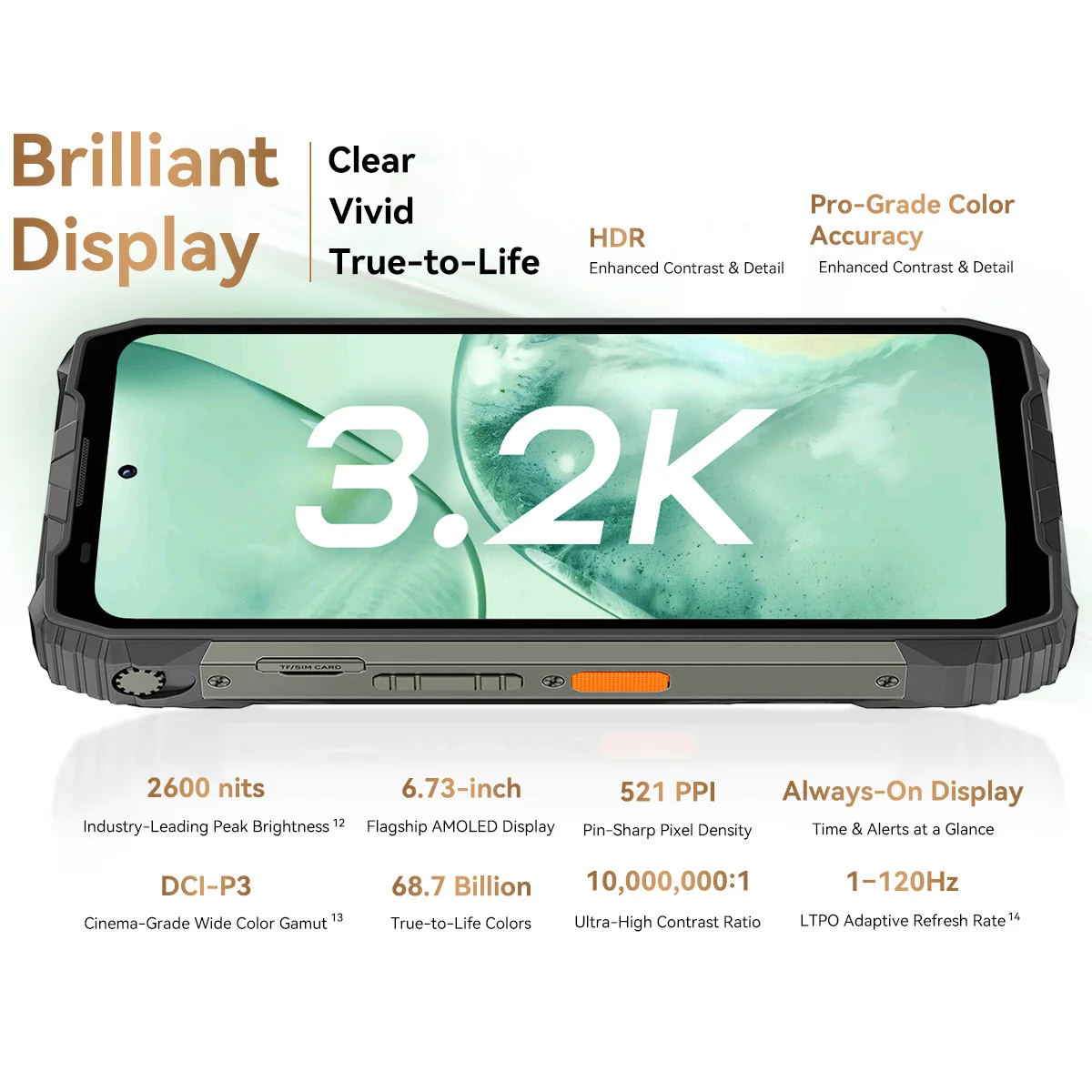 Blackview XPLORE 2 5G Rugged Phone 6.73 AMOLED 20000mAh