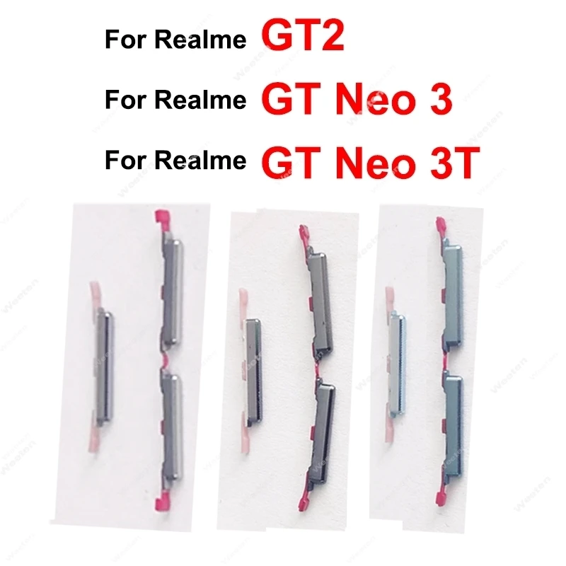 For Realme GT2 GT Neo 3 Neo 3T ON OFF Power Volume Keys Flex Cable UP Down Volume Power Small Buttons Flex Cable Repair Parts