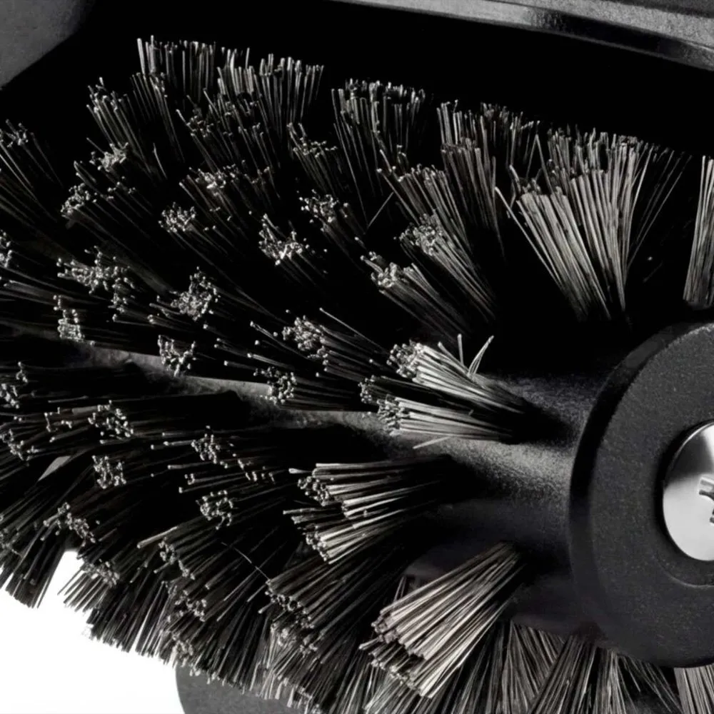 Stainless Steel Electric BBQ Cleaning Brush Wireless Steel Wire Bristles Rotating Barbecue Brush Rechargeable Long Handle