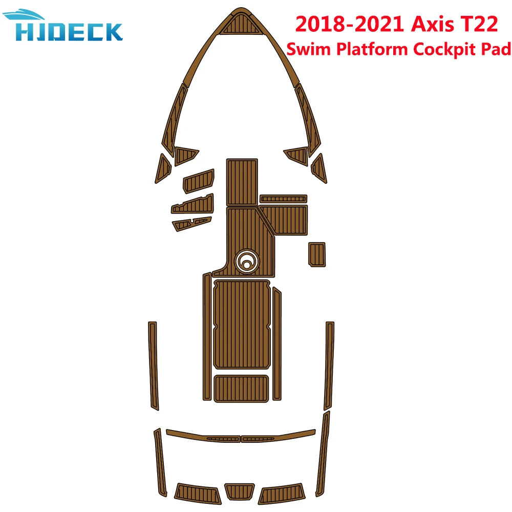 

2018-2021 Axis T22 Customizable Float Floor Traction Mat, Yacht Deck Platform, EVA Foam, Swim Platform, Cockpit Pad, Faux Teak