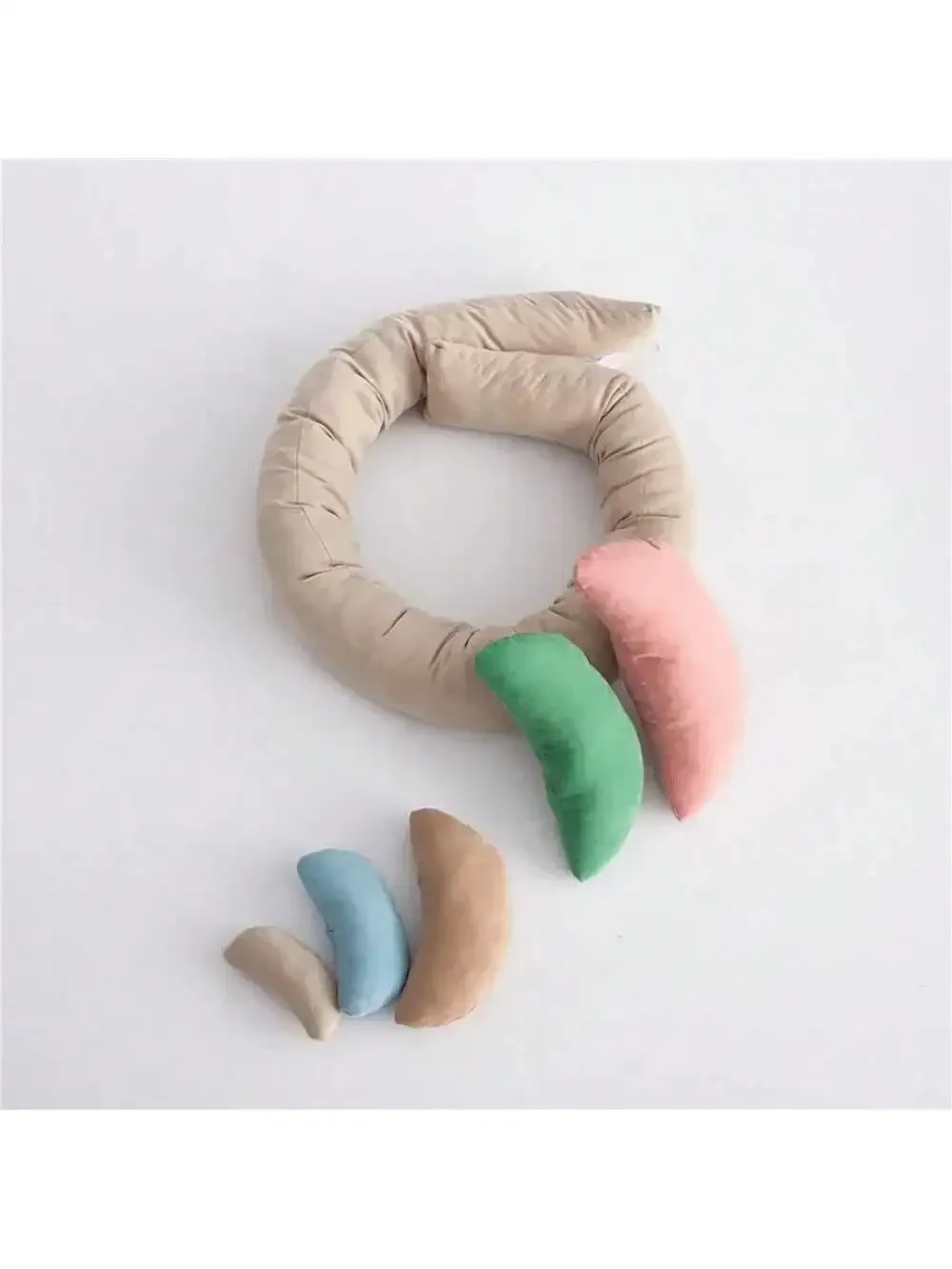 6pcs/set Newborn Photography Props U-shaped Pillow Bowl Bucket Stuffer Basket Filler Bed Mattress Posing Bean Pillow Cushion Mat