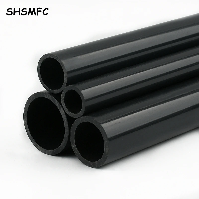 50cm O.D 20~110mm Dark Grey UPVC Pipe Aquarium Fish Tank Water Tube Home DIY Watering Accessories Hydroponic Planting Frame Tube