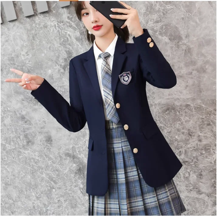 Fashion Student Attire, College Style, JK Suit, Winter High School Uniform