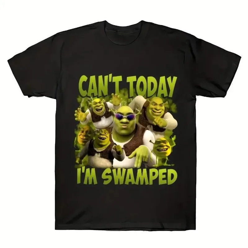 Cant Today Im Swamped-Camiseta 100% de algodón con gráfico divertido para mujer, camiseta informal de verano con ajuste relajado, ropa humorística para mujer