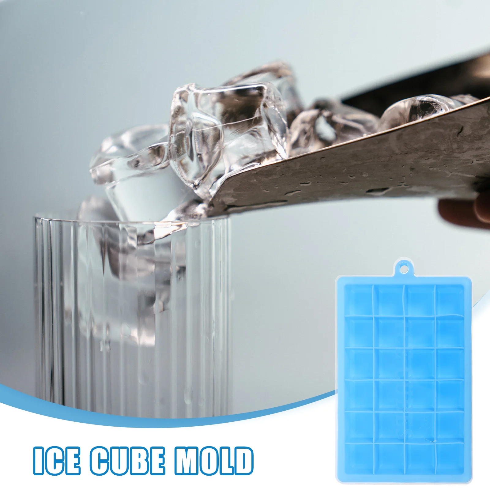 

Silicone Reusable Molds Easy Demould Freezer Cube Tray For Home Kitchen Making Ice Cube Diy Molds Household Ice Tray Food