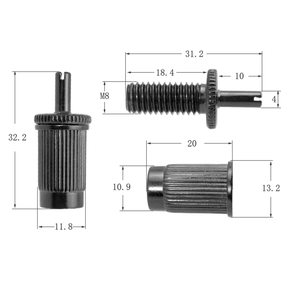 Tremolo Bridge Adapters Set Two Pieces Including Stud Posts and Mounting Hardware Compatible with For EPI Guitars