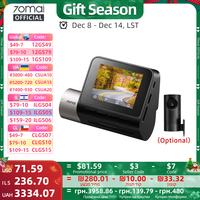 Global Version New 70mai Dash Cam A510 1944P 3K Image HDR GPS ADAS 140FOV 24H Parking 70mai 4G Car DVR A510 Support Rear Cam