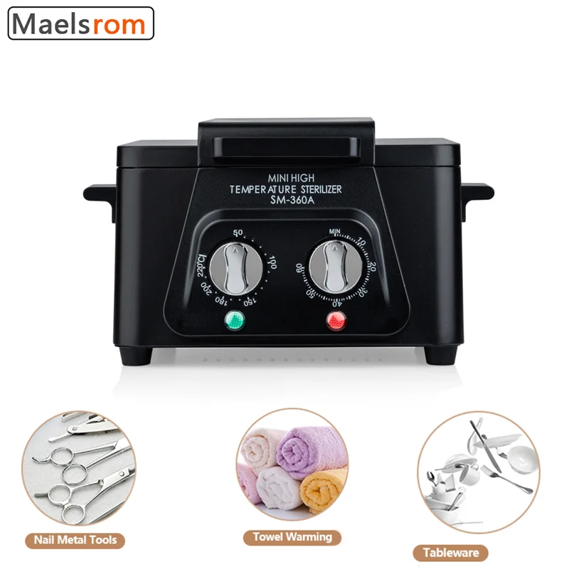 

Sterilizer Nail Tools Towel Cabinet High Temperature Salon Spa Salon Equipment Cleaning Box Hot Towel Heat Barber Machine Home