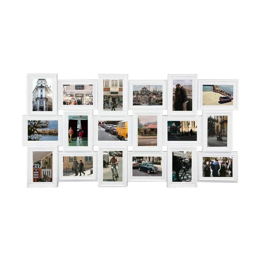 

18 Opening Extra Large Collage Photo Frame Vintage Picture Frames For Wall Selfie Gallery Collage Wall Hanging For 4x6 Photo Be