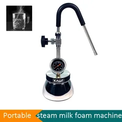 Steam Milk Foam Machine Household Portable Detachable Camping Mocha Kettle Milking Machine Stainless Steel Milk Foam Beater