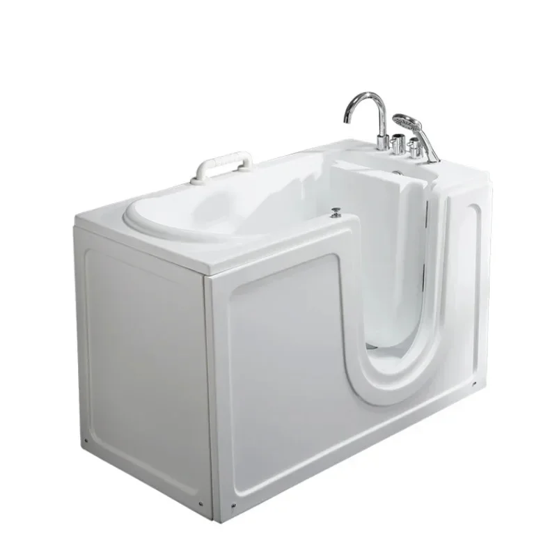 【2026】CE UKCA Approved Acrylic Whirlpool Walk-in Bath Tub Massage Air Bubble Rectangle Old Man Bathtub for Bathroom Apartment Ho