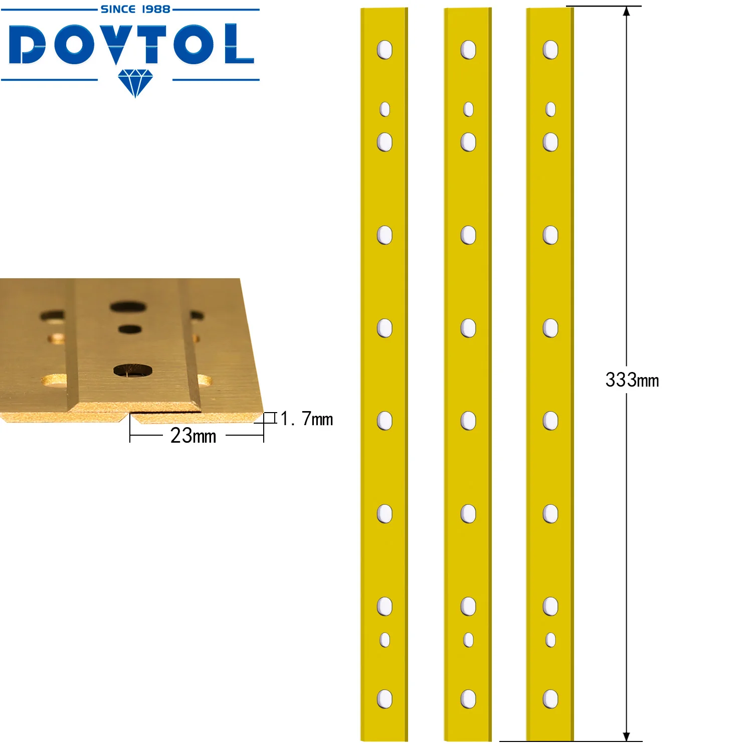 Dewalt 735 HSS 13 Inch Planer Replacement Blades Knives Cutters TiN for Dewalt dw735 dw7352 dw735X Thickness Planers  3pcs