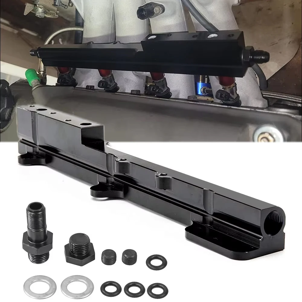 1pc Aluminum Alloy High Volume Fuel Rail fit for Honda B-Series B16A2 & B16A3 with Logo