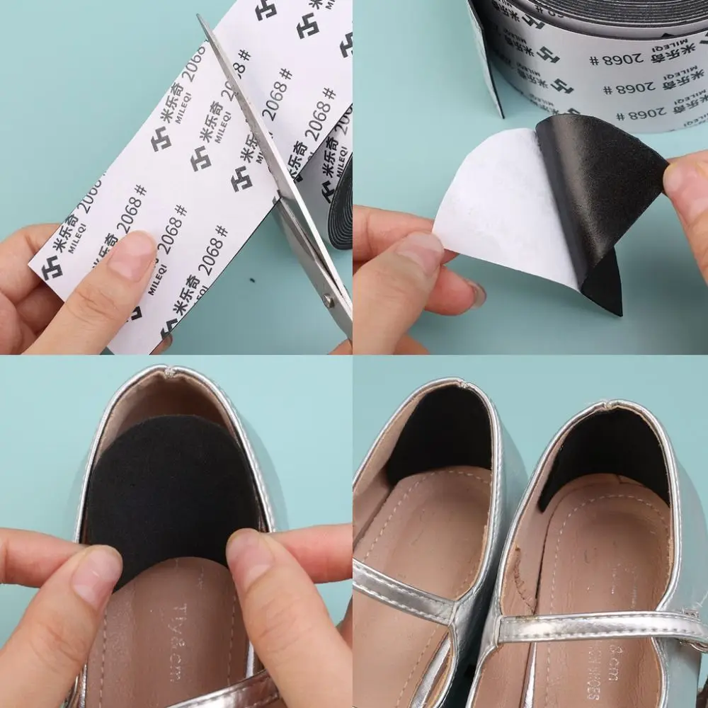 Soft Self-adhesive Heel Stickers Anti-friction Non-slip High Heel Insoles Universal DIY Foot Pad for High Heels Flat Shoes