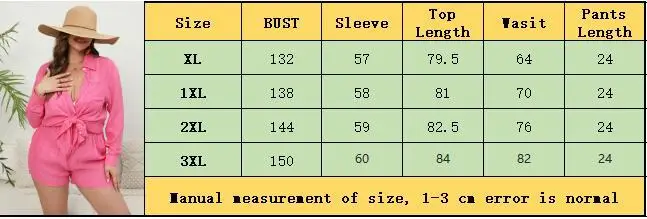 Женская повседневная рубашка и шорты для отдыха больших размеров, однотонный комплект свободного покроя из двух предметов для полных девушек, интернет-стиль знаменитостей