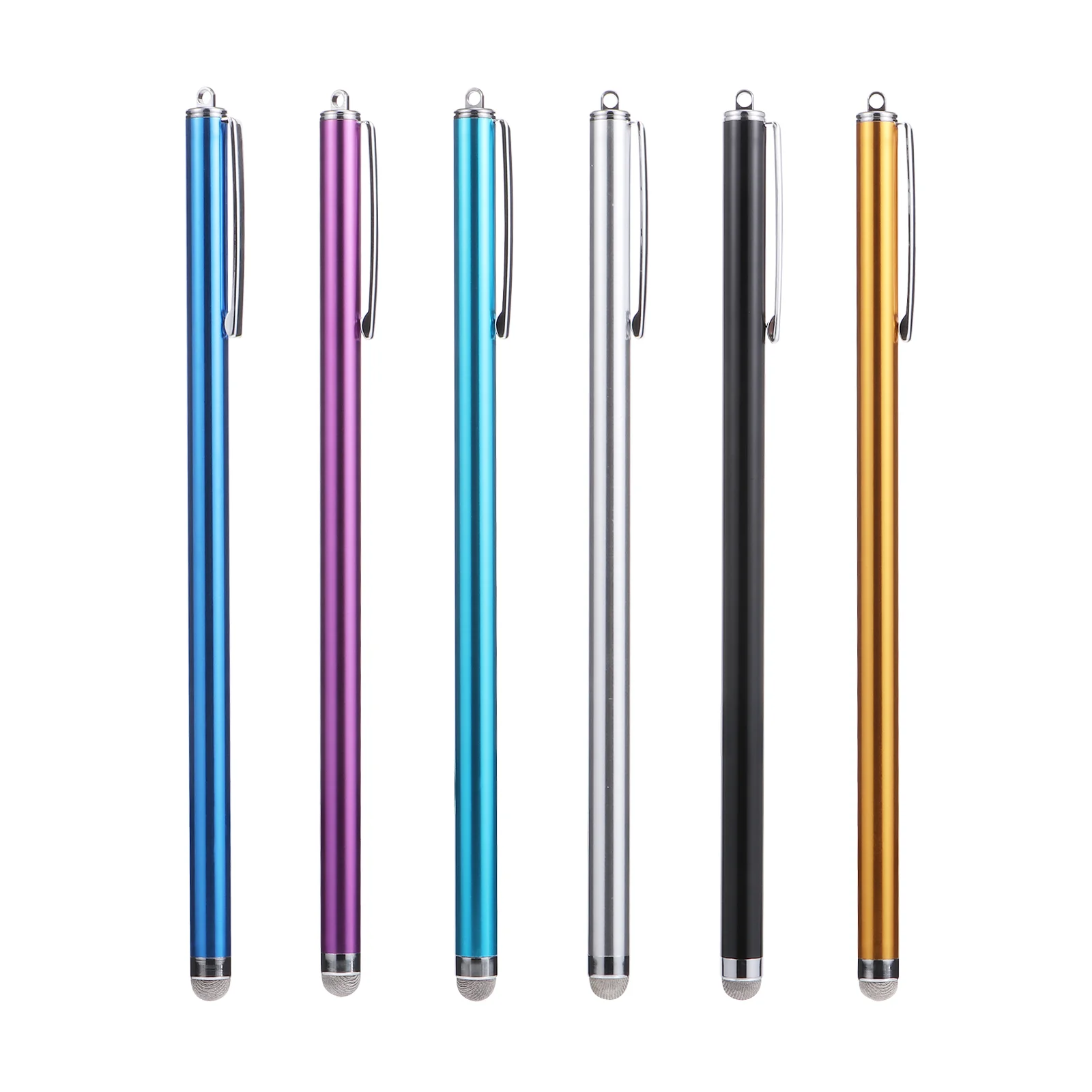 6 Buah Pena Stylus Kapasitif Sensitivitas Universal untuk Perangkat Layar Sentuh Stylus Layar Sentuh Sensitivitas