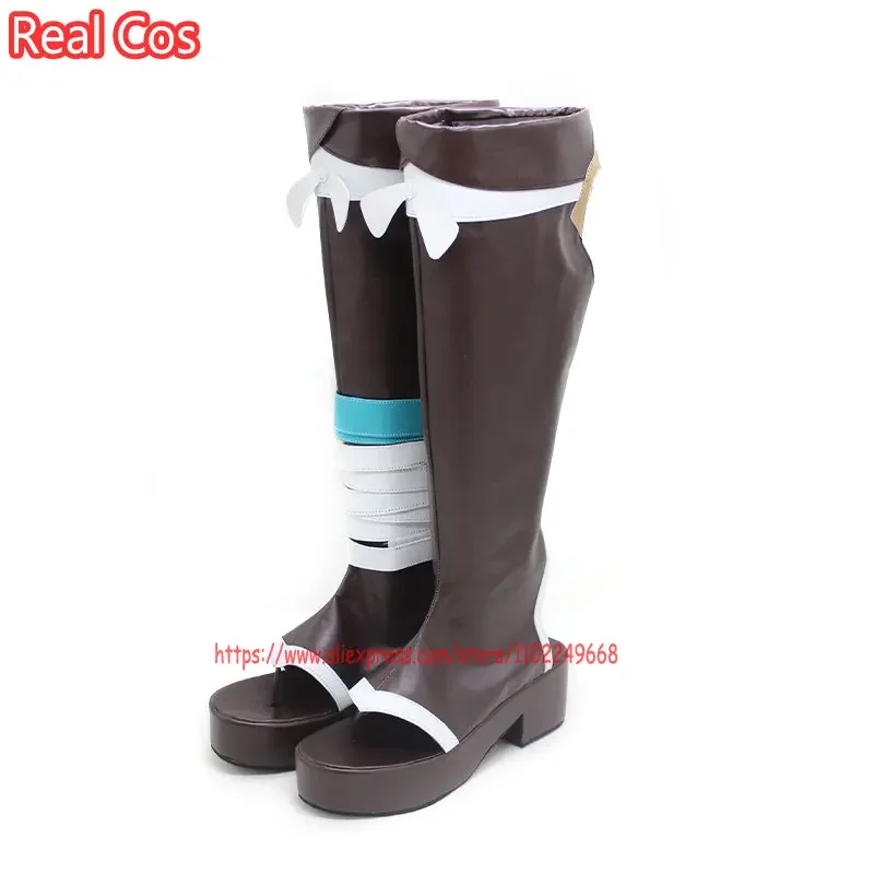 WAT RealCos Anime Game Genshin Impact Gorou Cosplay Women Shoes Boots Props Halloween Party Accessories Customization C 2025 New