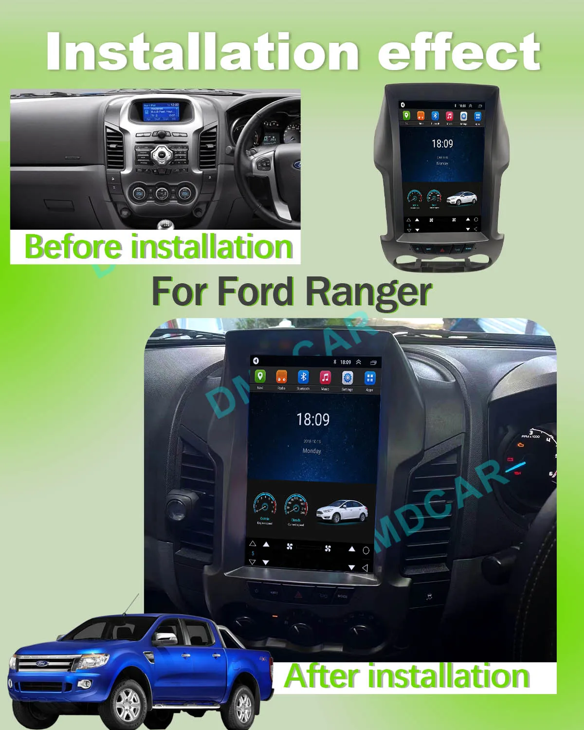 Factory price Android Navigation Radio Player Carplay Auto Car Multimedia Video Car Dvd Player For Ford ranger Auto Electronics