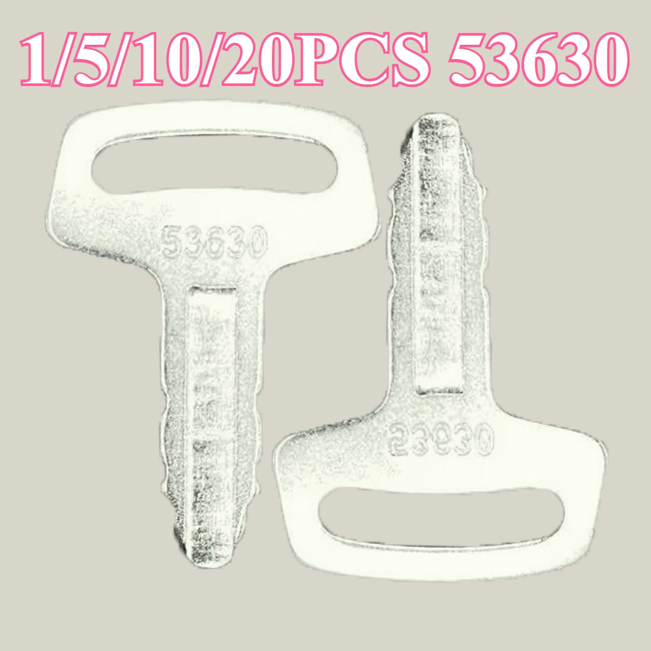 53630 Ignition Key 1/5/10/20PCS RC101-53630 for Kubota Wheel Loader Excavator