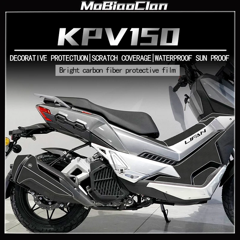 

For LIFAN KPV150 Motorcycle Plastic 6D Carbon Fiber Fairing Decoratin And Protection Stickers Kits Accessories