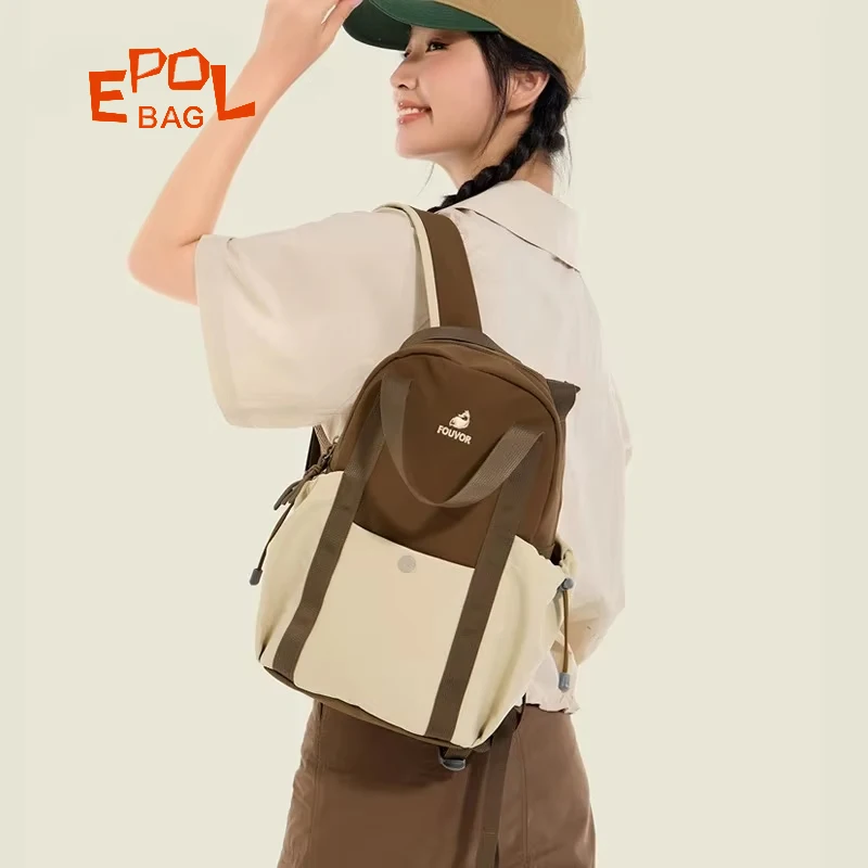 

Epol небольшой женский рюкзак нейлоновая водонепроницаемая сумка на плечо модная дорожная спортивная парусиновая школьная сумка для студентов-подростков 3047-19