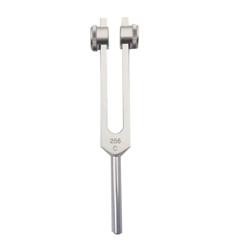 

256Hz Tuning Fork Standard Tuner Tone Tool Musical Instruments for Violin Guitar Tuner Device (Silver)