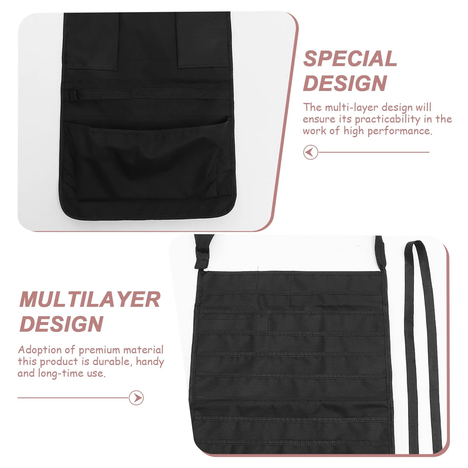 多機能吊り下げ収納バッグ デスクオーガナイザー キャンバスポケットブック収納バッグ 学生用 オフィス 教室 文房具 本用