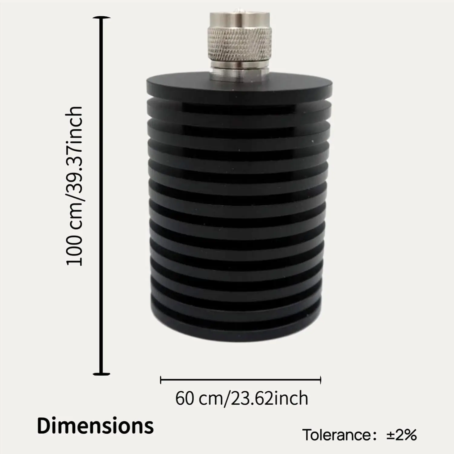 

100 Watt PL259 Dummy Load - Terminal 100W UHF DC to 1.0Ghz 50Ohm Lower VSWR (100 Watt)