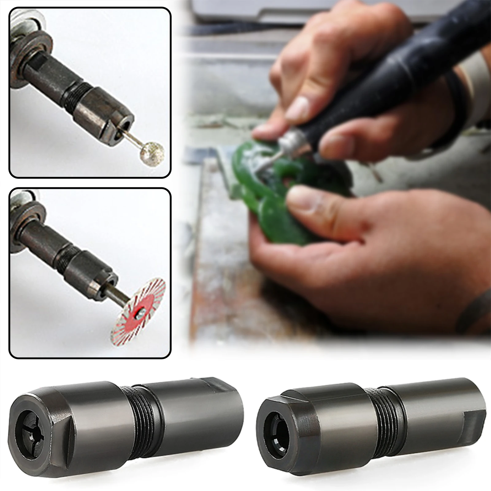 

Адаптер угловой шлифовальной машины 6/3 мм с прямым патроном, с резьбой M10, инструмент для точной шлифовки, шлифовки, резки, полировки