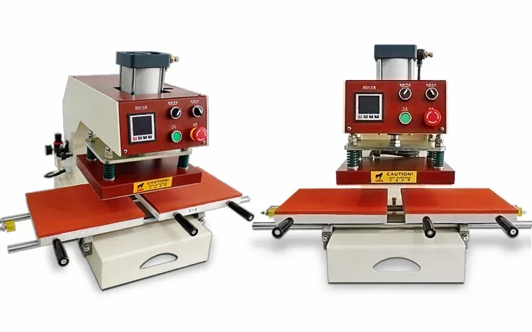 Indoor Pneumatic Sliding Press Machine 40x50cm Transfer Clothing Hot Stamping Machine Mark Stamping Machine Without Base