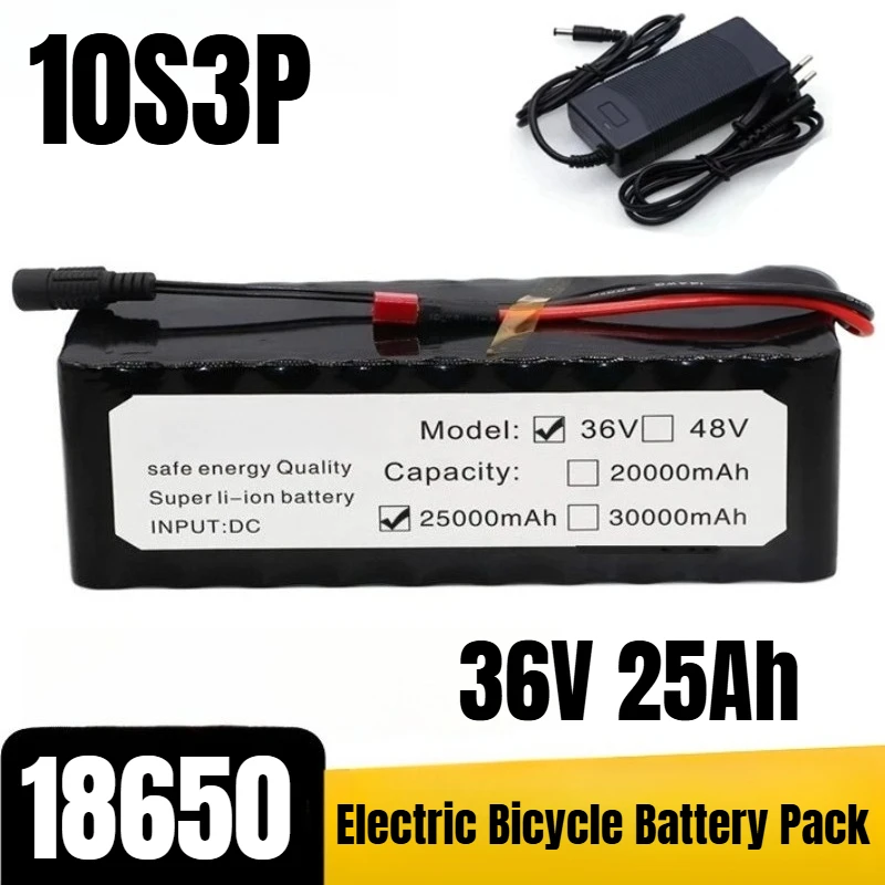 

36V 25Ah 10S3P 18650 Lithium-ion Cell Electric Bicycle Battery Pack