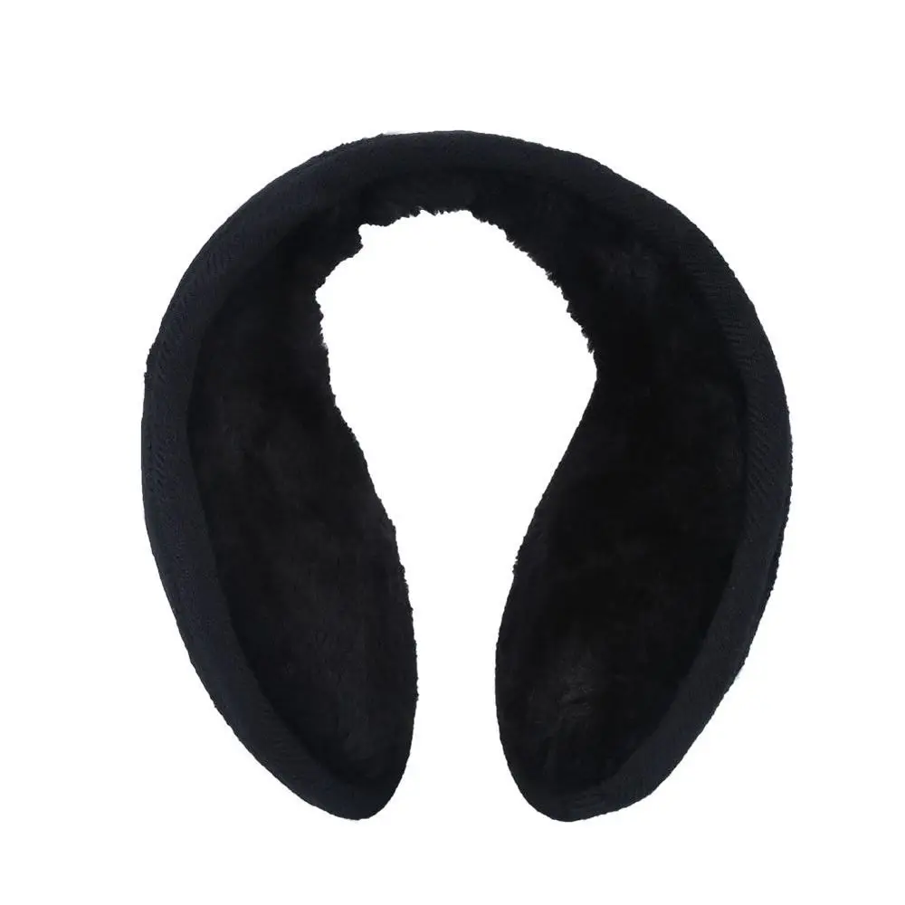 Envoltório Earmuff Band de velo masculino, Grip Ear Lap, preto, inverno