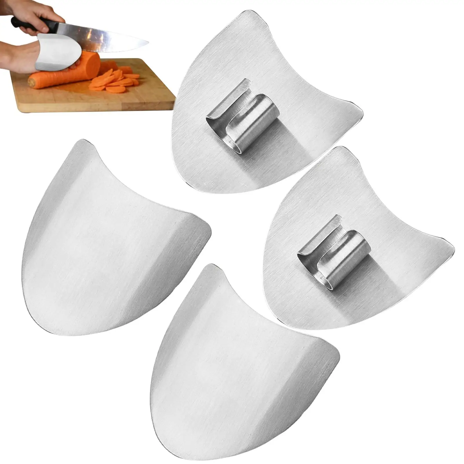 Stainless steel finger protector Cutting meat and vegetables finger safety fingerboard multi-functional kitchen tool accessories